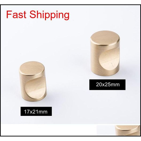 

gold kitchen cabinet knobs solid brass modern furniture drawer handles pulls single hole dresser knobs cupboard qylkho packing2010