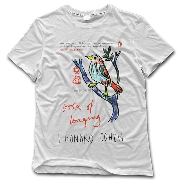 

sport fashion summer style men book of longing leonard cohen dress shirts tee shirt