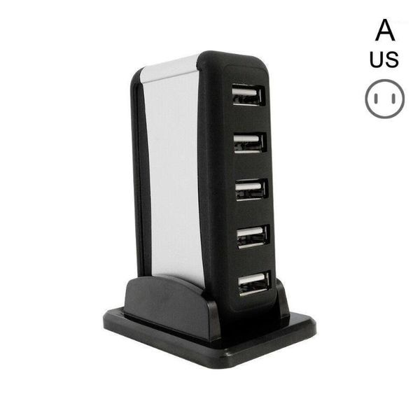 

hubs 1pc high speed 7 port usb 2.0 hub splitter with ac adapter lapeu/us/uk computer pc power 480mbps plug for deskp1g61