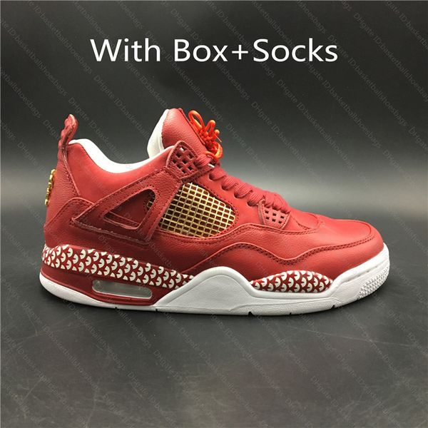 

shoes popular j4 4s basketball iii new happy make a fortune men sports shoes sneaker for men with box and socks