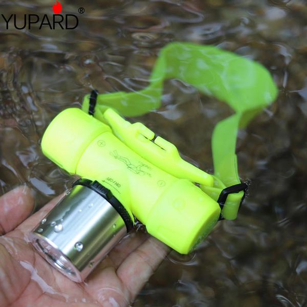 

yupard swiming diver diving xm-l2 t6 led q5 led purple light 395nm uv underwater headlight waterproof headlamp