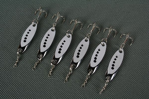 

wholesale 30pcs fishing lures spoon spoons hooks baits 9.9g