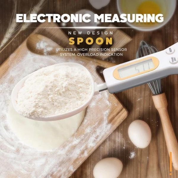

new lcd display digital kitchen measuring spoon 500g 0.1g high precision electronic food spice sugar scale household h jllrbw