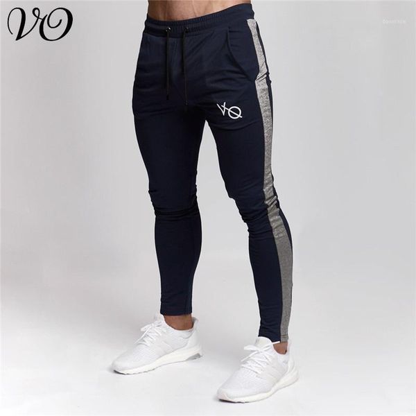 

autumn new style cotton embroidered logo men's trousers streetwear work casual pants fitness fashion sports pants1, Black