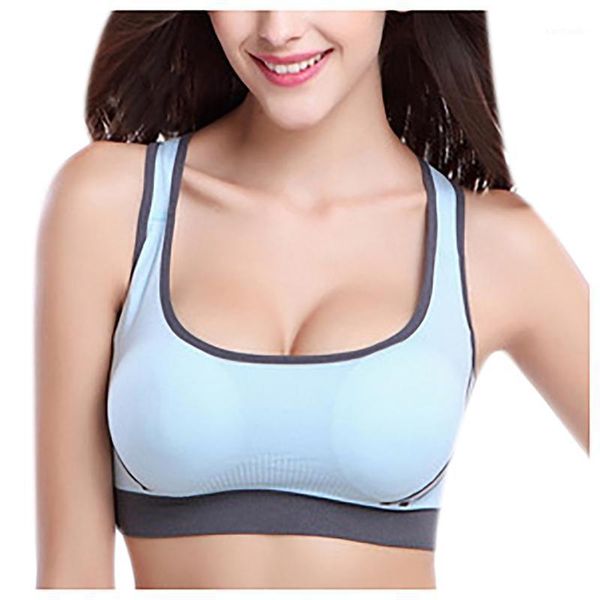

gym clothing women seamless stretch sport bra padded fitness tank workout yoga vest running sports bras 1181, White;black