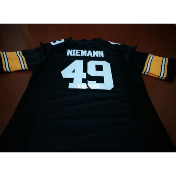 

3740#49 nick niemann iowa hawkeyes alumni college jersey s-4xlor custom any name or number jersey, Black