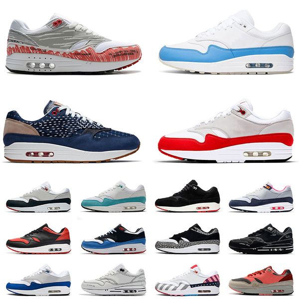 

denham 1 mens womens running shoes tennis anniversary royal pink white schematic black trainers men women athletic sports sneakers outdoors, White;red