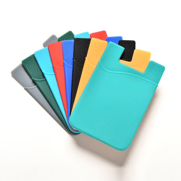 

portable adhesive case silicone mobile phone the id/ card holder