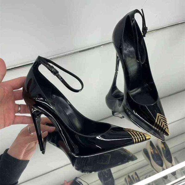 

women's shoes the most expensive high-heeled in the spring of 2022 dign sense minority occupation advanced nude night style single, Black