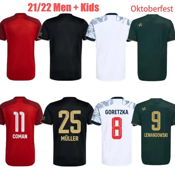 

soccer jerseys for 21 22 jersey lewandowski sanÃ© #10 mÃ¼ller #25 gnabry #7 kimmich #6 futbol for men uniforms third away player version fans, Black;yellow