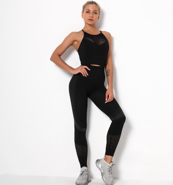 

new 2020 yoga suit running high waist sports tights sports & leisure fitness suit bra set trend fitness for w, White;red