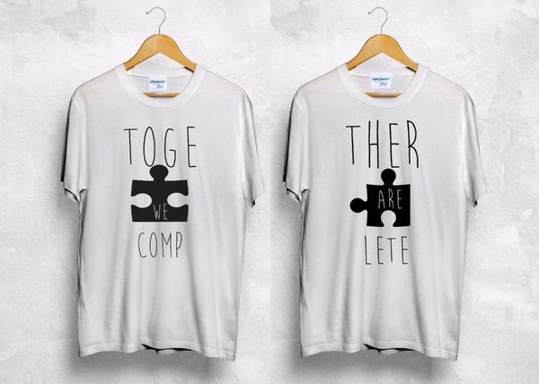 

мультфильм моды марка вместе мы заполнены валентина подарка matching пара hubby wifey кино спорт толстовка с капюшоном толстовка мужчины тен