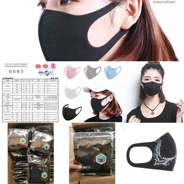 

face children mouth anti pm2.5 cover dust designer mask respirator dustproof anti-bacterial washable reusable ice silk masks rra1365