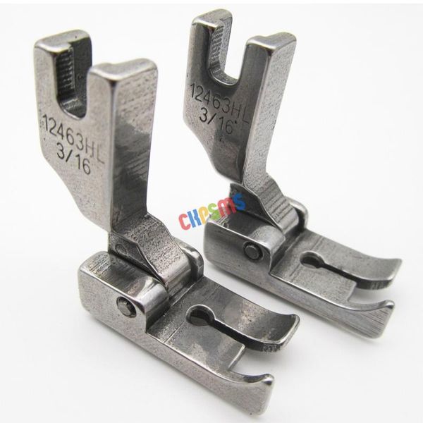 

#12463hl hinged left raising presser foot with guide for stitch for industrial single needle sewing machines, Black