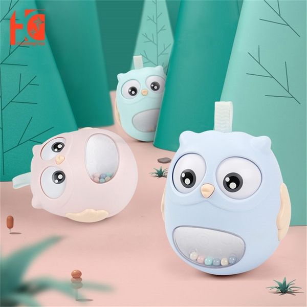 

rattle owl tumbler baby toy music mobile on the bed rattles for kids children baby mobile hanger educational bath toys for babie 201223