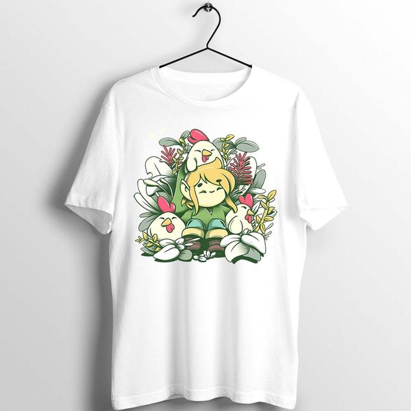

men women t shirt legend of zelda link and cucco cute funny artwork art printed tee sport hooded sweatshirt hoodie