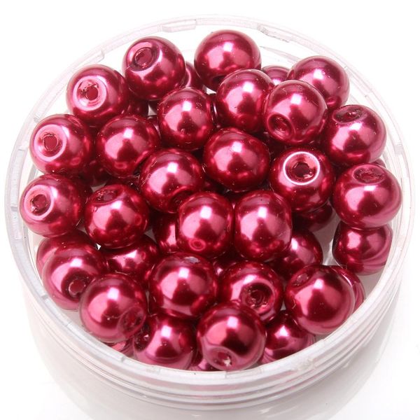 

4/6/8/10mm glass imitation pearls multicolor beads diy bracelet earrings bead choker necklace jewelry making wmtwmt comb2010
