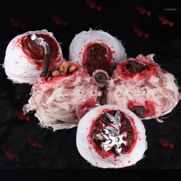 

party hats halloween props horror bloody gauze hat scary haunted house dress up costume1