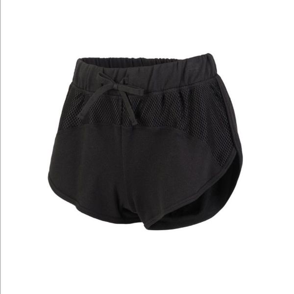

u17322 cotton sports running shorts women athletic shorts sports quick dry workout training fitness short, Black;blue