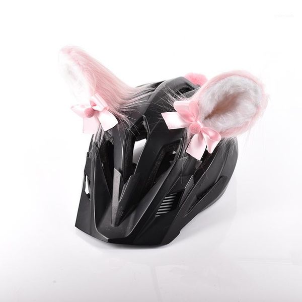 

halloween animal ears fursuit costume helmet decoration for children1, Blue;gray