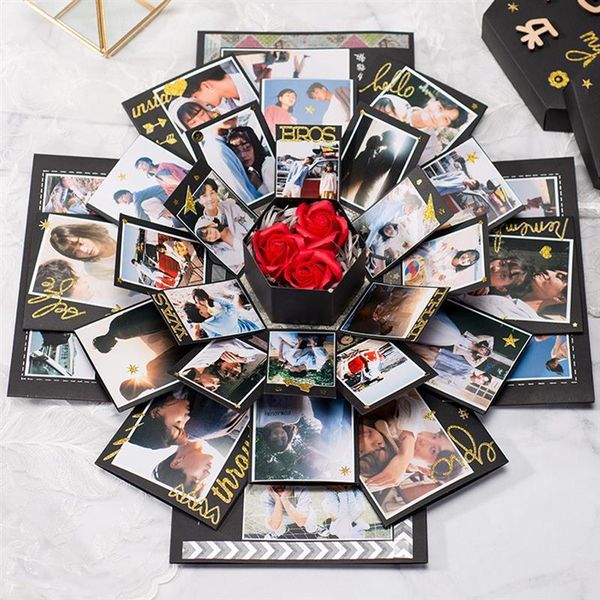 

creative explosion couple box lovely memory anniversary scrapbook diy p scrapbook valentines day gift box dropshipping