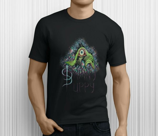 

new popular rare skinny puppy vintage 90s mens black size s 3xl print man short hoodie designers t shirts sweatshirt