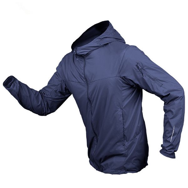 

summer outdoor sun protection ultra-thin breathable quick dry skin clothes men sports hiking climbing cycling tactical jacket 201114, Black;brown