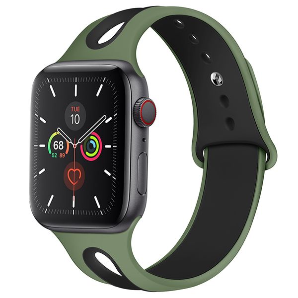 Uhrenarmband für Apple Watch Band 42 mm 38 mm 44 mm 40 mm Armband Silikon Iwatch-Bänder für Apple Watch Serie SE 6/5/4/3/2/1 SE 81003