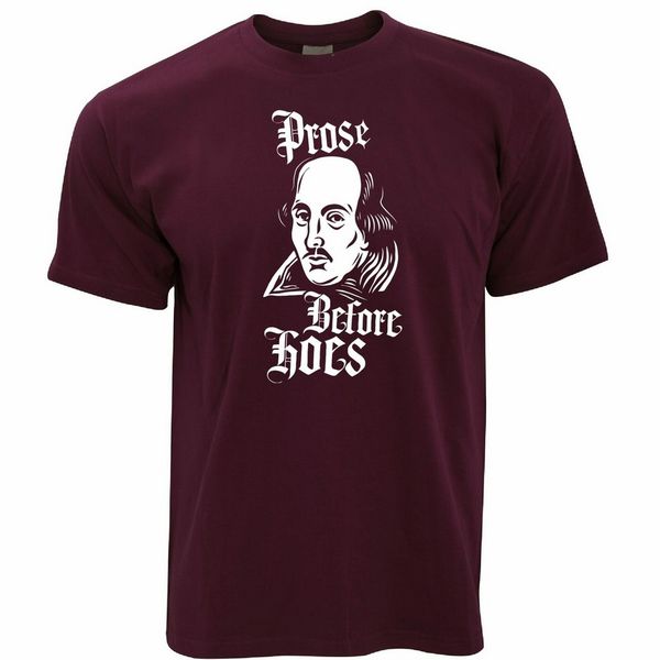 

novelty parody t-shirt prose before hoes shakespeare logo old english christmas gifts tee shirt sport hooded sweatshirt hoodie