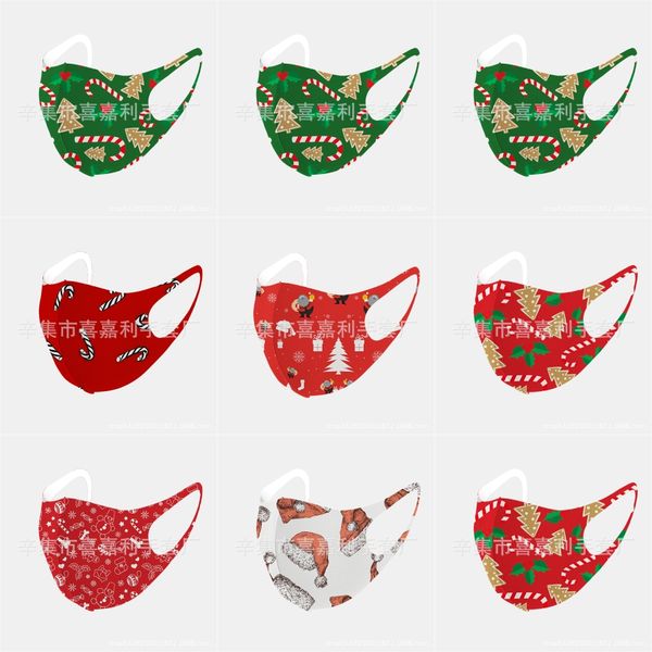 

cycling face christmas mask, lon spandex activated carbon windproof dust-proof lightweight breathable quick y outdoor sportswear christma#16, Black