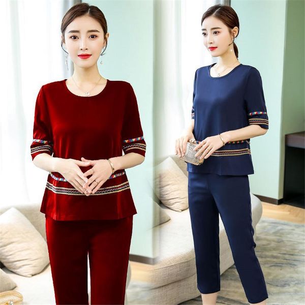 

fashion women suit summer clothing 2019 new 2 piece set women large size female tracksuit for women, Gray