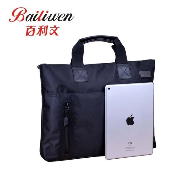 

recreational multi-functional portable package black office business bag porte document sac homme briefcase