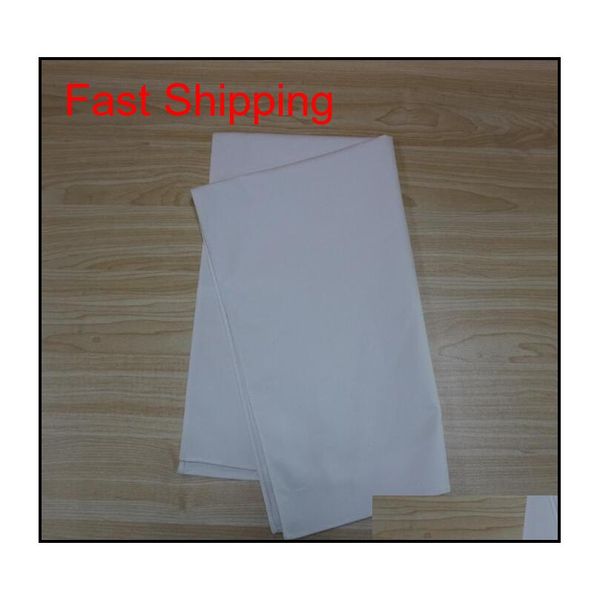 

50x70 cm pure white plain woven cotton canvas 220gsm hand rolled blank tea towel wit qylpce mj_bag