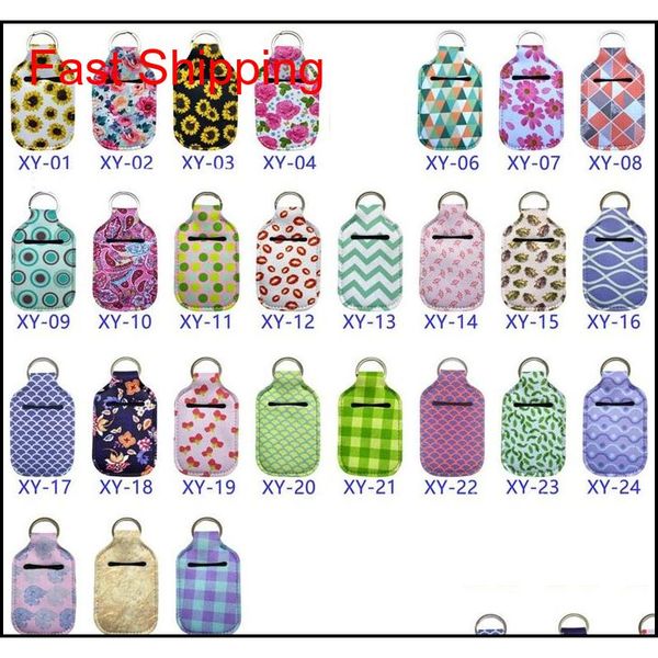 

30ml refillable bottle hand sanitizer holder containers reusable cap box with keychain carrier case tr qylnxi bdebaby