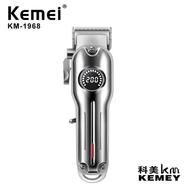 

kemei all metal professional electric hair clipper rechargeable hair trimmer haircut shaving machine kit km 1996 km 5027 km 2024 h sqcram