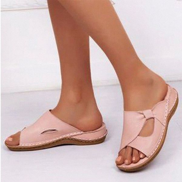 

women platform slippers 2020 wedges woman leather slides open toe female beach shoes plus summer women's outdoor drop shipping #qn8h, Black