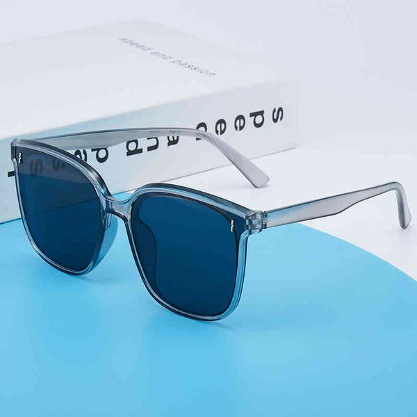 

ins sunglass, female korean version, 2022 tiktok, new star, lady's net, red square, sunglass., White;black