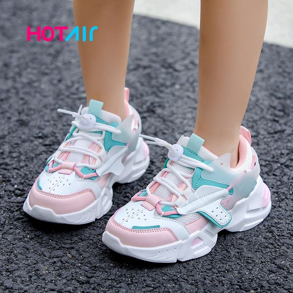 

kids sports for casual boys sneakers girls fashion children shoes girl footwear chaussure enfant fille, Black;red