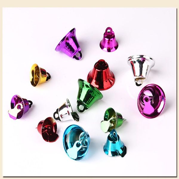 

50pcs set 14mm 16mm 21mm metal mixed color bell trumpet bells for christmas tree decor handmade jewelry pendants accessories bbyerr lg2010