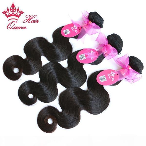 

queen hair products 100% brazilian virgin human hair body wave 2pcs lot dhl ing, Black