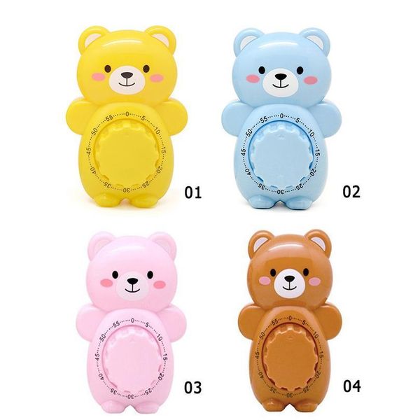 

cartoon kitchen timer portable bear counter mechanical timer 60 minutes cooking alarm time reminder household acc bbyzdf