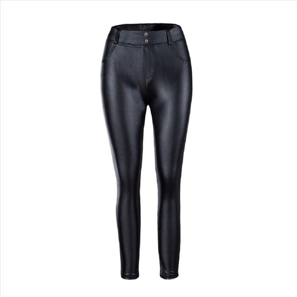 

fashion women high waist skinny pants pu leather leggings black joggings trousers clubwear drop shipping good quality