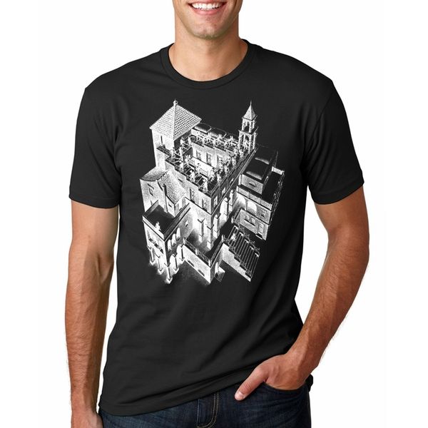 

t shirt men funny tshirt escher graphic men t-shirt sport hooded sweatshirt hoodie