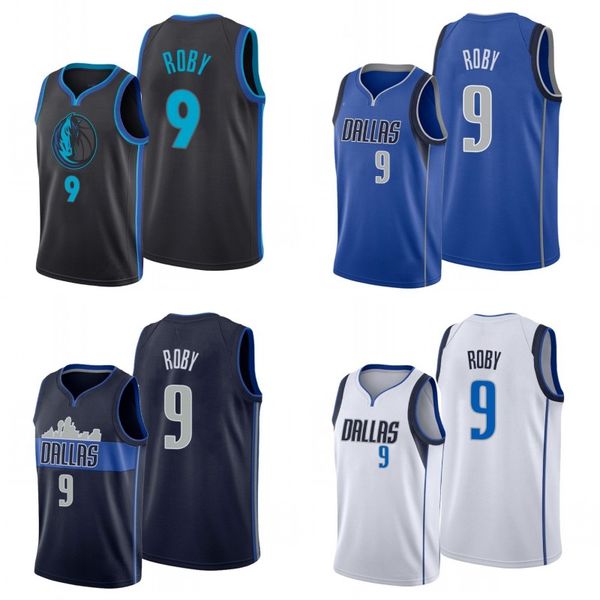 

даллас mavericks мужчины исайя roby баскетбол джерси, Black