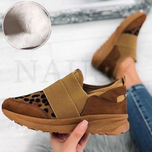

2021 women winter snow boots warm flat plus size platform sleeve ladies women's shoes new flock fur suede ankle boots female, Black