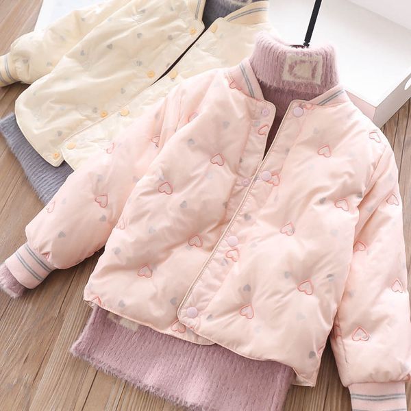 

90% white duck long sleeve small coat short cartoon thermal underwear children's liner light down jacket, Blue;gray