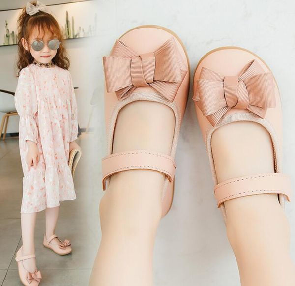 

children's princess leather  colors casual baby black red girl fashion dance shoes