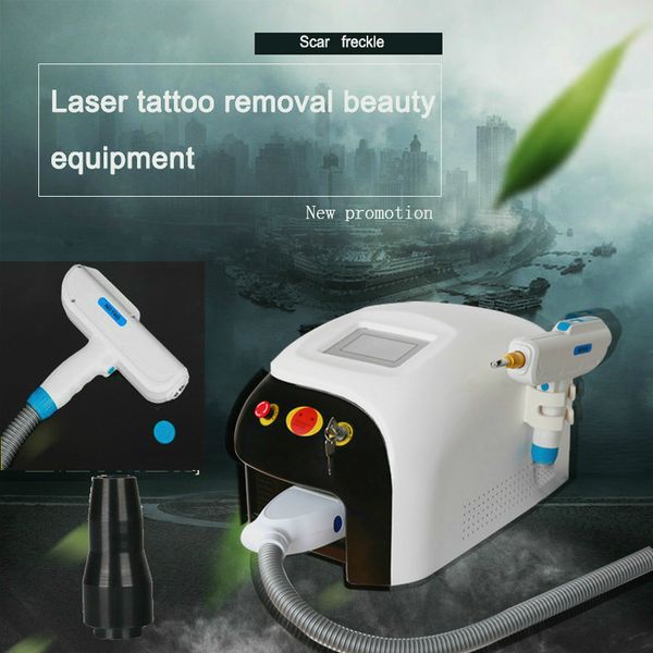 

2020 new arrival q switch nd yag laser eyebrows tattoo removal system acne treatment blood vessels removal face lift laser machine, Black