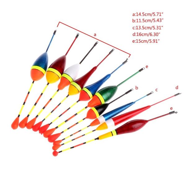 

10pcs carp fishing floats set buoy bobber stick for fish tackle vertical mix size