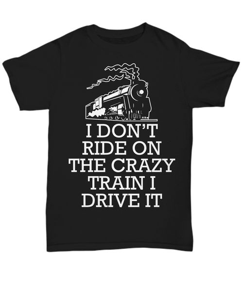 

горячие продажи я не катаются на the crazy train i drive это смешная футболке унисекс tee summer style tee shirt спорт толстовка с капюшоном